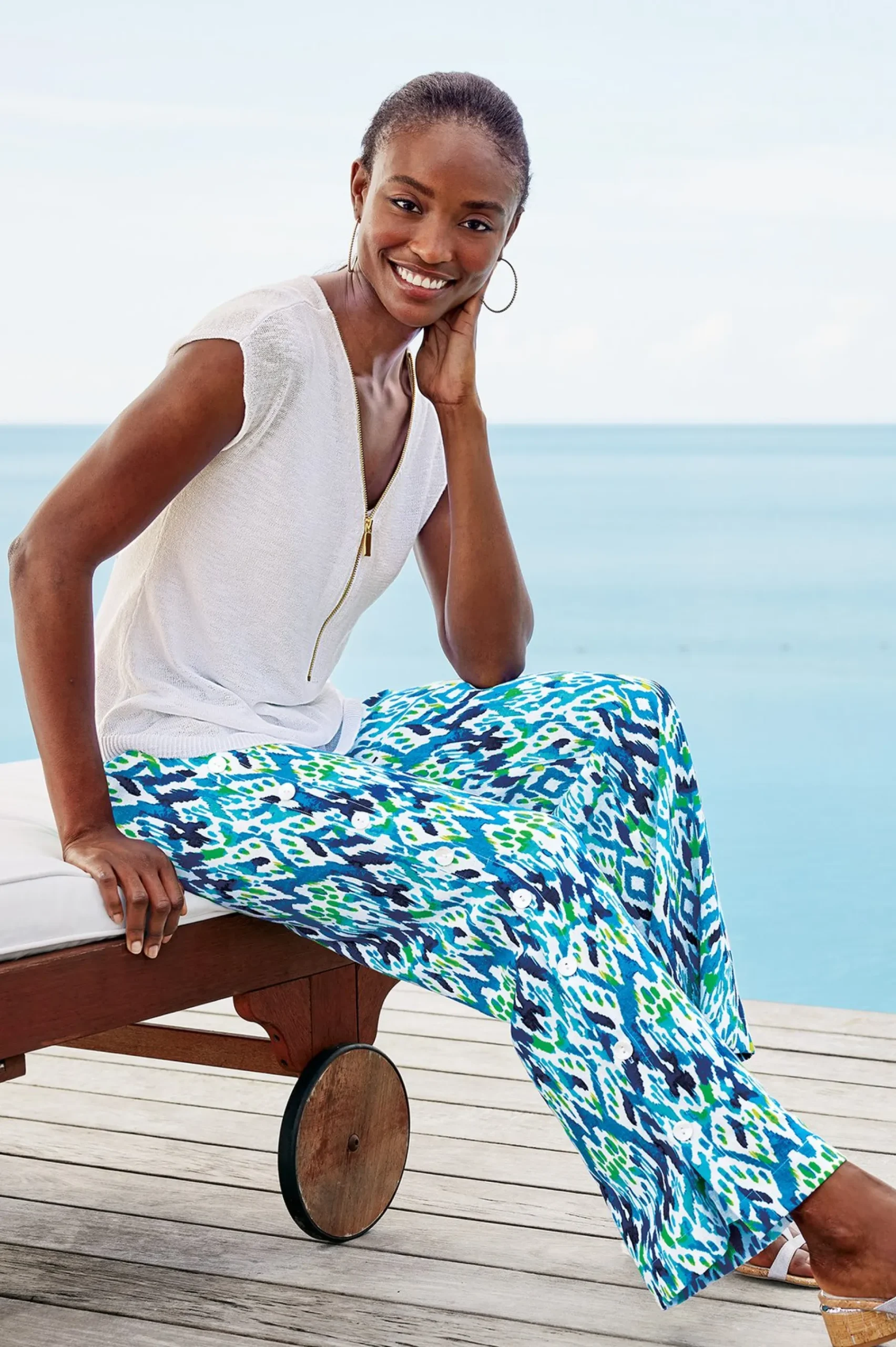 Soft Surroundings Sonoma Linen Blend Wide Leg Pants> Vacation Shop|Linen Shop