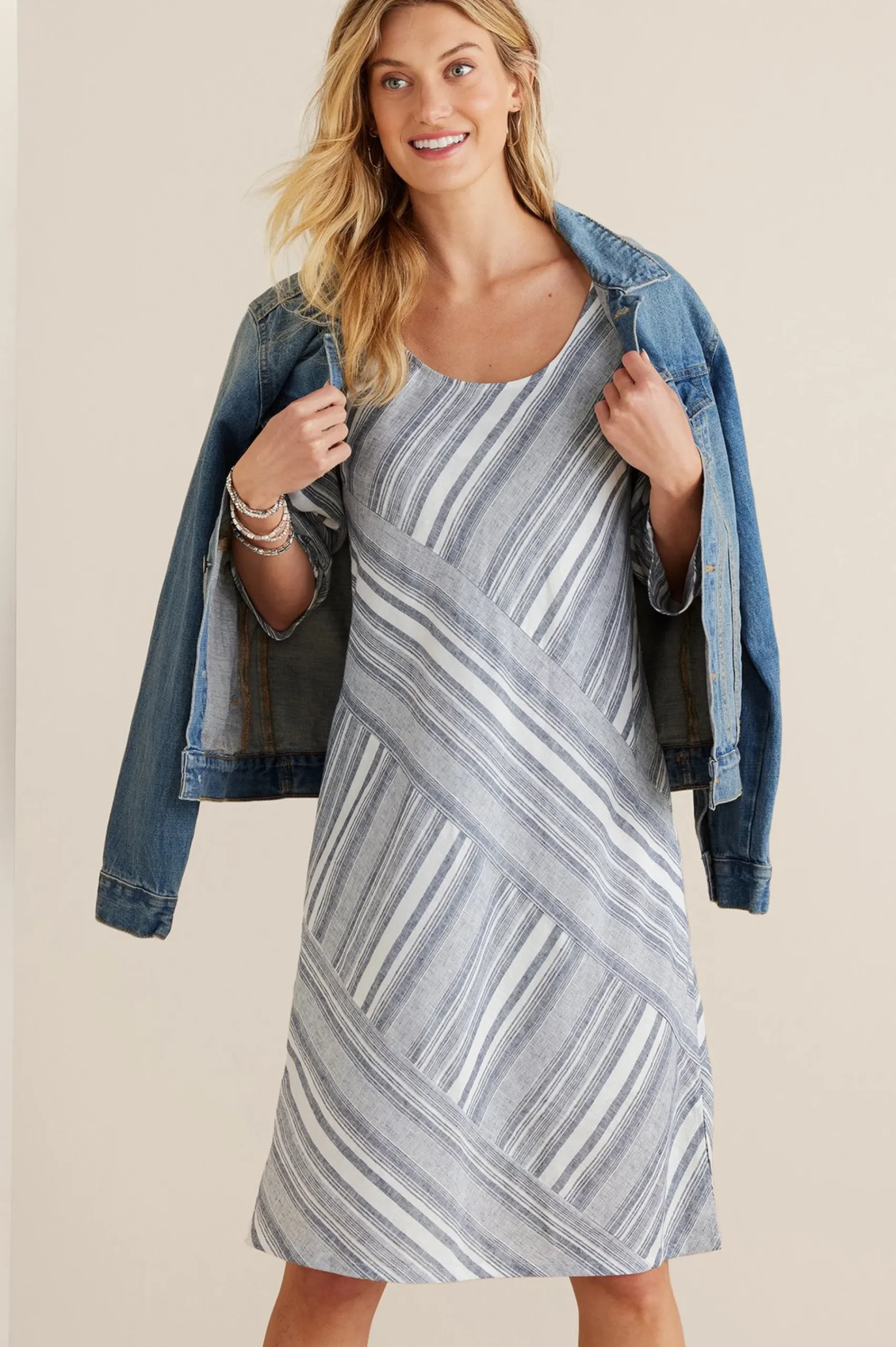 Soft Surroundings Sonya Linen Dress> Vacation Shop|Linen Shop