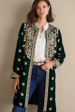 Soft Surroundings Tatianna Velvet Jacket> Feminine Flourish|EVelvet Styles