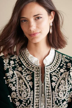 Soft Surroundings Tatianna Velvet Jacket><noscript><img width=