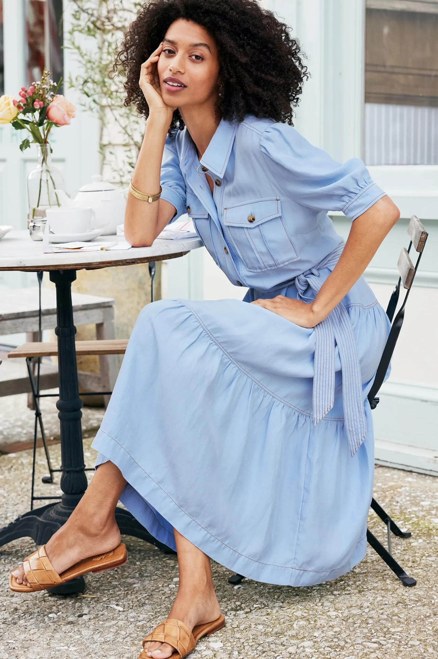 Soft Surroundings Tenley Midi Dress> Into The Blues|casual