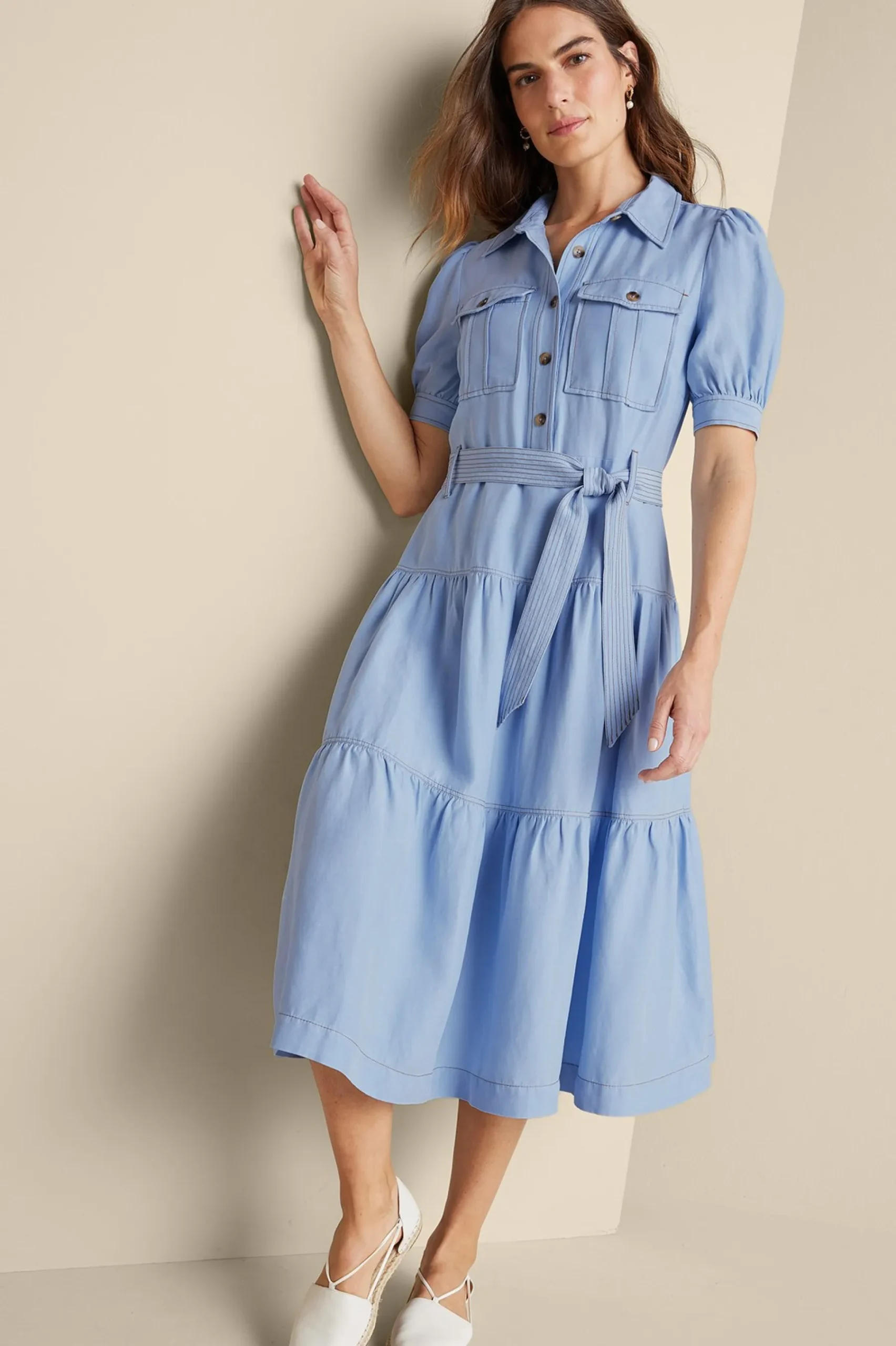Soft Surroundings Tenley Midi Dress> Into The Blues|casual