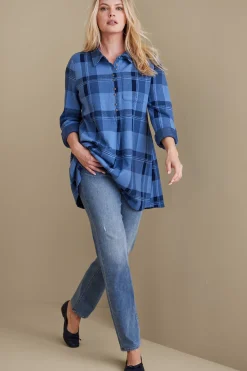 Soft Surroundings The Ultimate Denim Relaxed Straight Jeans><noscript><img width=