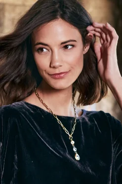 Soft Surroundings Trinity Drop Necklace> Necklaces|necklaces