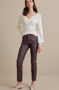 Soft Surroundings Ultimate Denim Coated Straight Leg Jeans> Everyday Styles|leggings