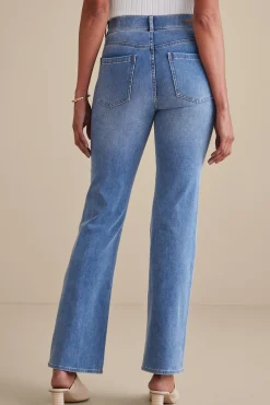 Soft Surroundings Ultimate Denim Pull-On Bootcut Jeans><noscript><img width=