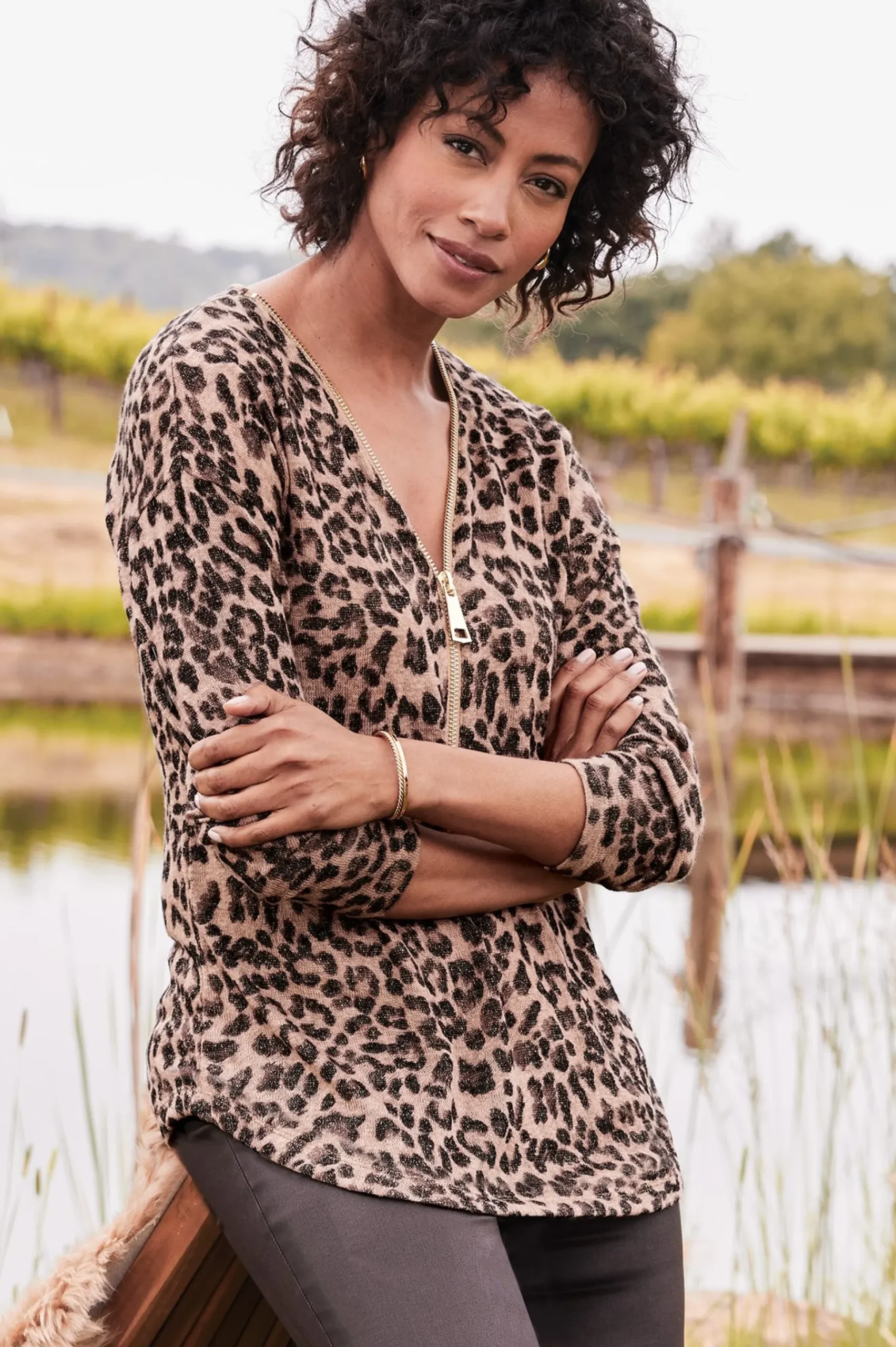 Soft Surroundings Valentina Zip Sweater> Everyday Styles|Sweaters & Cardigans