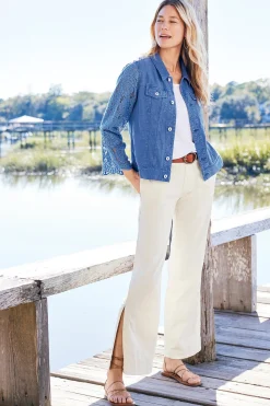 Soft Surroundings Varese Linen Blend Jacket><noscript><img width=