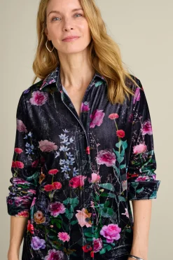 Soft Surroundings Velvet Boyfriend Tunic Shirt><noscript><img width=