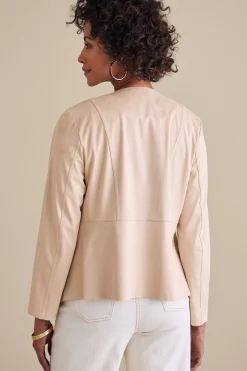 Soft Surroundings Viviana Faux Suede Jacket><noscript><img width=