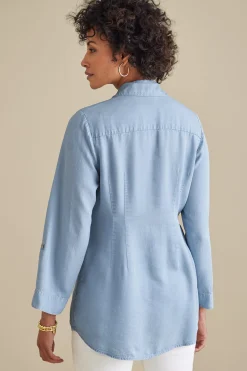 Soft Surroundings Washed TENCEL Tunic><noscript><img width=