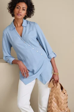 Soft Surroundings Washed TENCEL Tunic><noscript><img width=