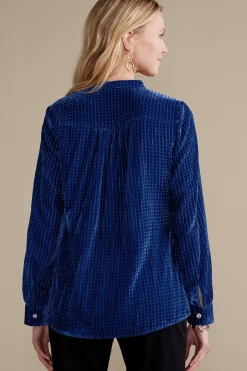 Soft Surroundings Zia Velvet Shirt><noscript><img width=